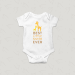 Βρεφικό φορμάκι/ T-shirt Best Little Sister Giraffe